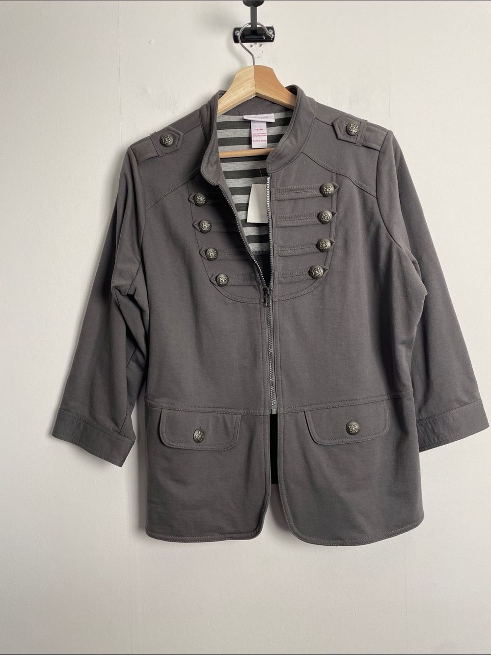 Loop 18 Military-Field Bomber Utility Style Fatigue Safari Jacket Junior 13/15 - Picture 2 of 7